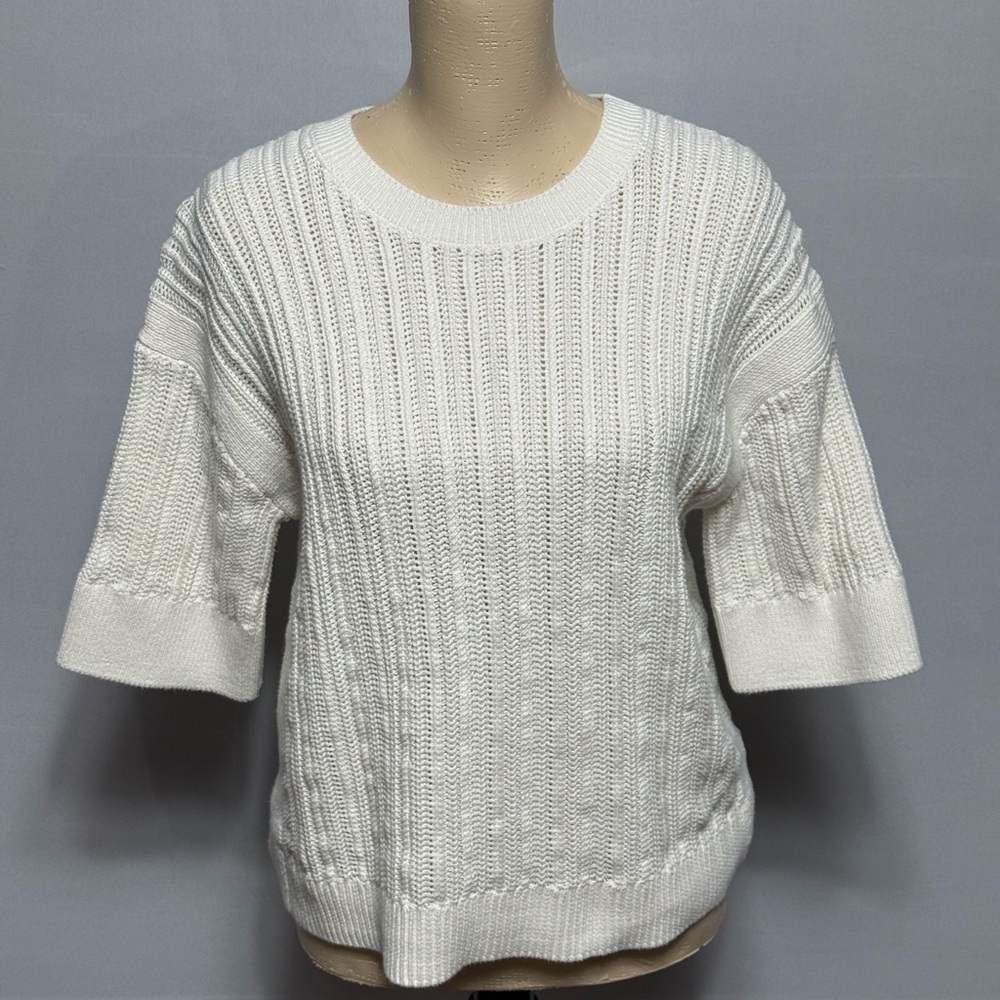 Banana Republic Cream Knit Sweater